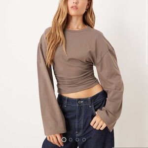 Gina Tricot Soft Touch Wide Sleeve Top